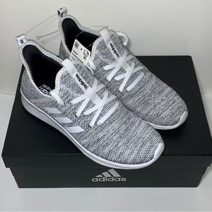 White Adidas Cloud Foam Pure size 8